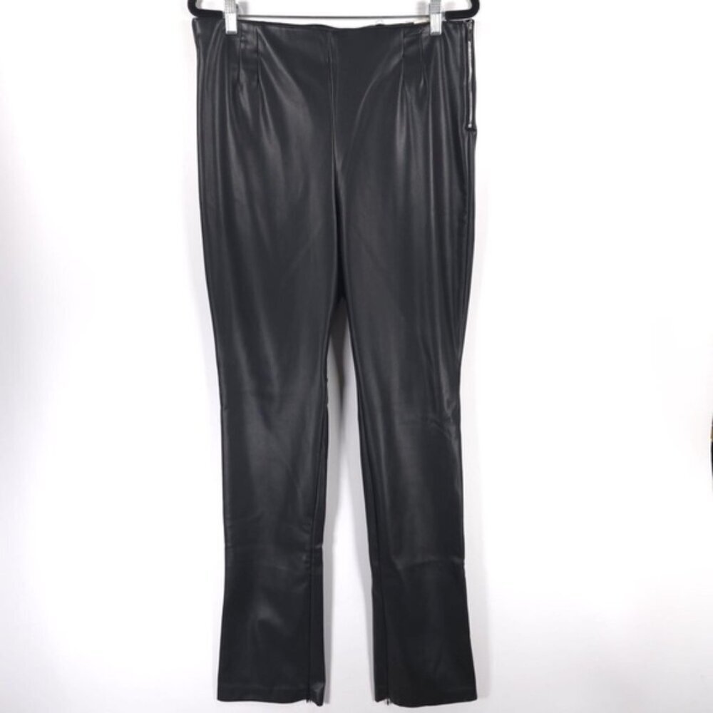 NWT ZARA Women’s Faux Leather Pants Ankle Zip Size Zip 7385/457/800 Size XXL